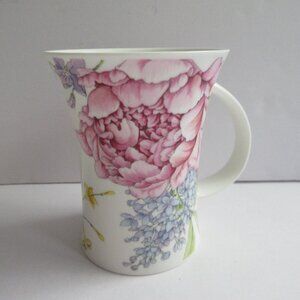 Dunoon Pink Peony Salisbury Mug by Michele Aubourg England Fine Bone China Tea